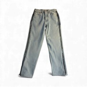 RE/DONE 90s High Rise Loose Jeans 26 NWT · Unique Side Zipper Detail Button Fly